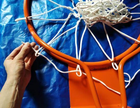 バスケットゴールのリングネットの取付方法 交換方法 ショウリブログ